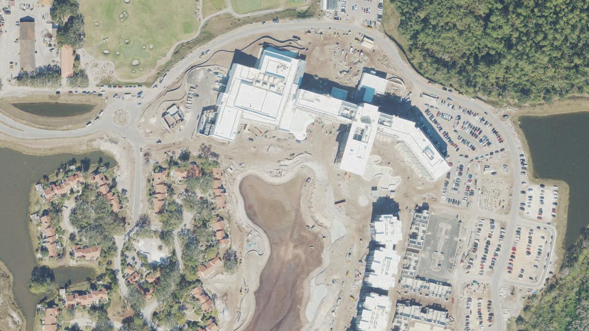Aerial view of The Sandbox in Florida, shoreline and surroundings, USDA NAIP imagery from May 2023